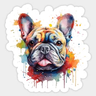 A French Bulldog Watercolor Sticker